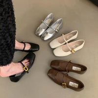 Women's Cute Ballerina Flats - Mary Jane Slip-On Loafers