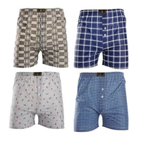 Men's Summer Printed Boxer Shorts — Breathable, Loose Fit, Beach & Homewear, Sizes L–XXL