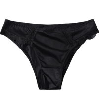Silk Satin Lace G-String Panties – Low-Rise, One-Piece Seamless Design | Women's Lingerie M–XL
