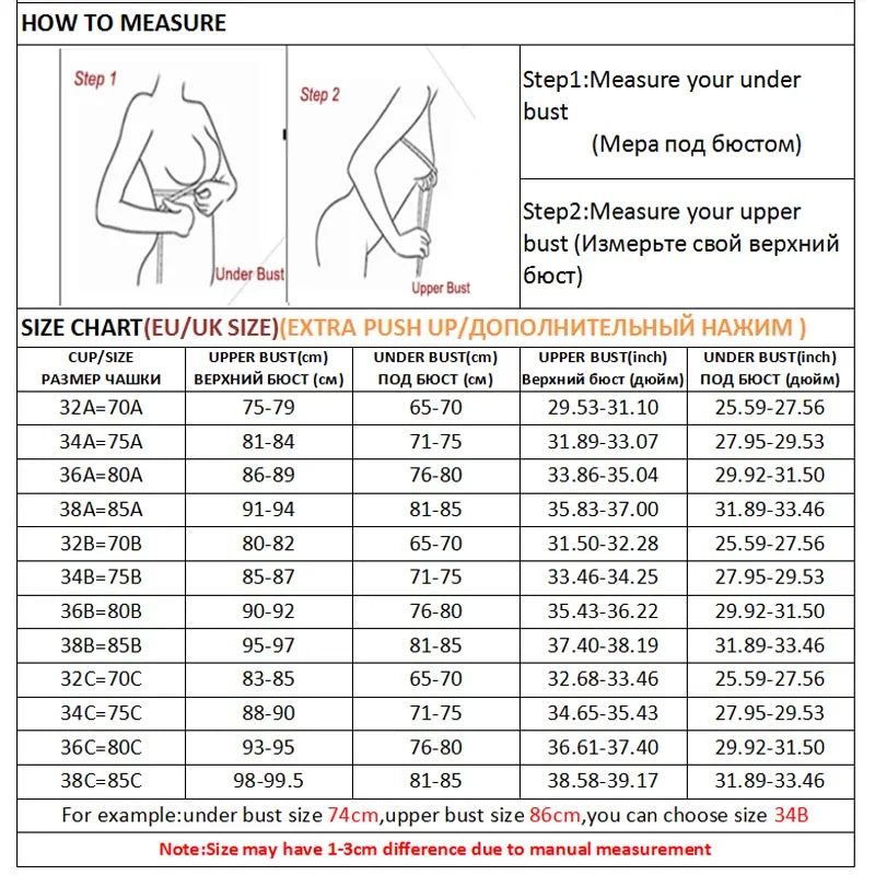 Seamless Wire-Free Push-Up Bra | Soft Support Bralette for Women