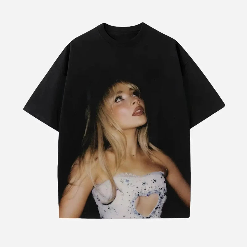 Sabrina Carpenter T-Shirt Unisex Retro 90s Sabrina 2025 Tour T-shirt Men Women T-Shirt Cotton Tee Short Sleeve Shirt Unisex Tops