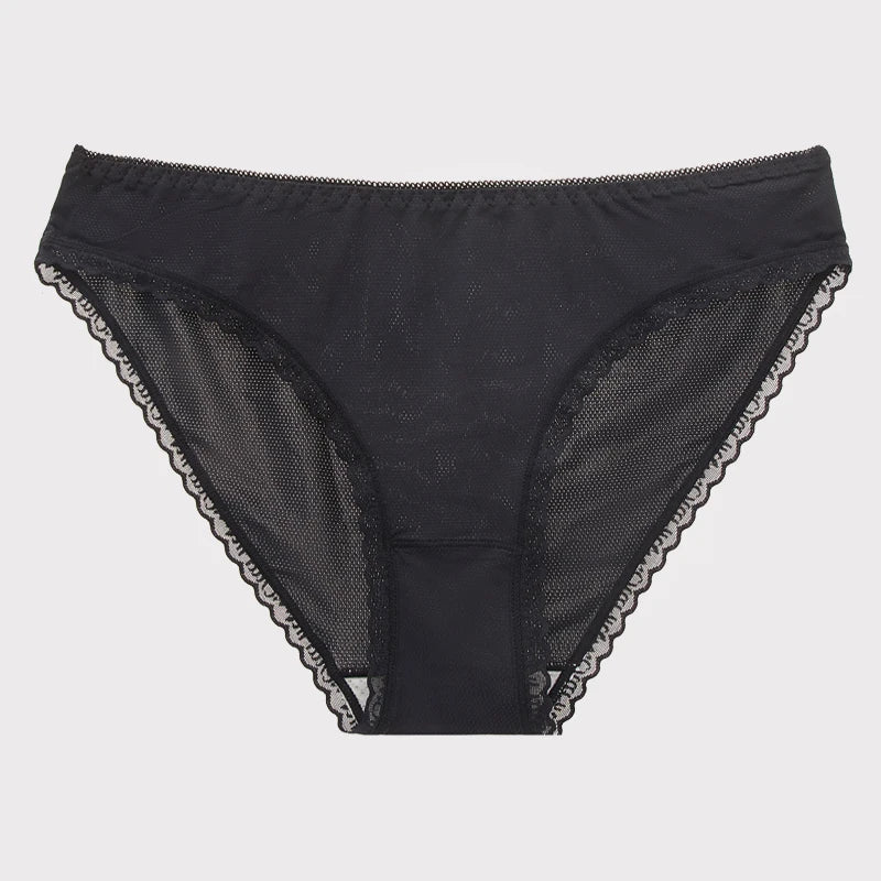 Ice Silk G-String Tanga – Low-Rise, Ultra-Soft Lace Trim | Women's Everyday Underwear | M–XL