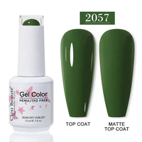 No-Wipe Top Coat & Sticky Base Coat UV Gel Polish — Long-Lasting, MSDS Certified, 15ml