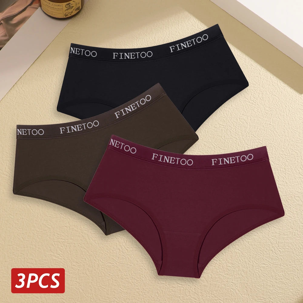 Set de 3 Panties de Algodón Suave para Mujer