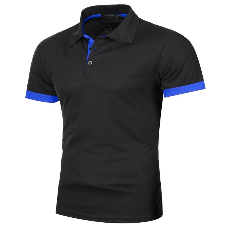 Men's Short Sleeve Polo Shirt – Lightweight Breathable Lapel Tee | Casual Streetwear Summer Top