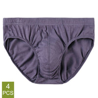 Men’s 100% Cotton Briefs – 4-Pack | Plus Size XL–5XL Breathable Underwear