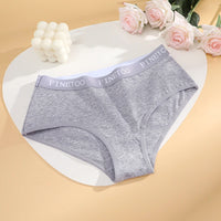 Panties Triangulares de Algodón FINETOO - Tiro Bajo con Realce de Cadera