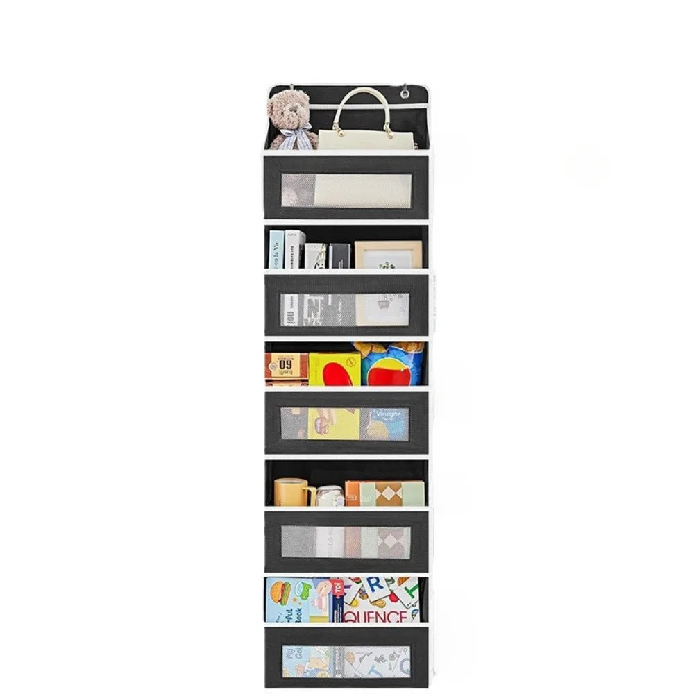 5-Shelf Over-the-Door Hanging Organizer – Large Capacity Storage for Bedroom & Bathroom