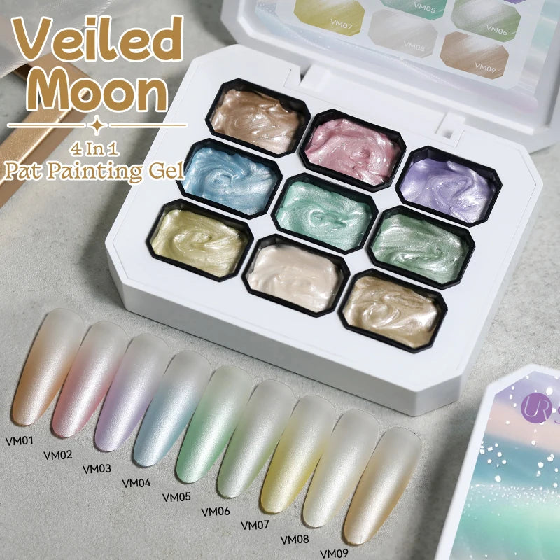 UR SUGAR Y2K Gradient Blush Gel Nail Polish – 9 Colors 4-in-1 Pat Painting | Semi-Permanent UV LED Nail Art