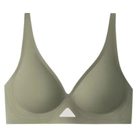Deep V Mesh Push-Up Bralette | Wire-Free Seamless Padded Bra for Women | S–XL