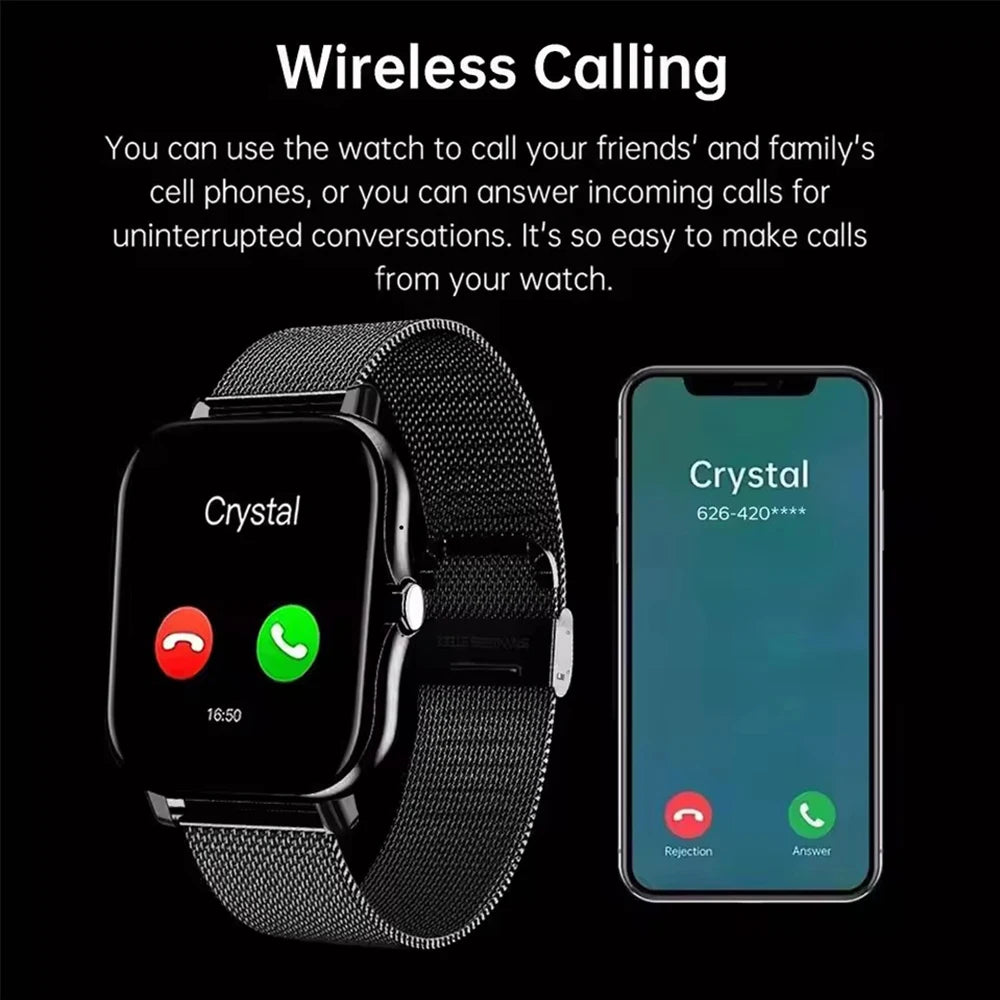 COTAUL Y13 Smart Watch | 1.83" Bluetooth Calling Health Monitor Fitness Tracker for Android & iOS