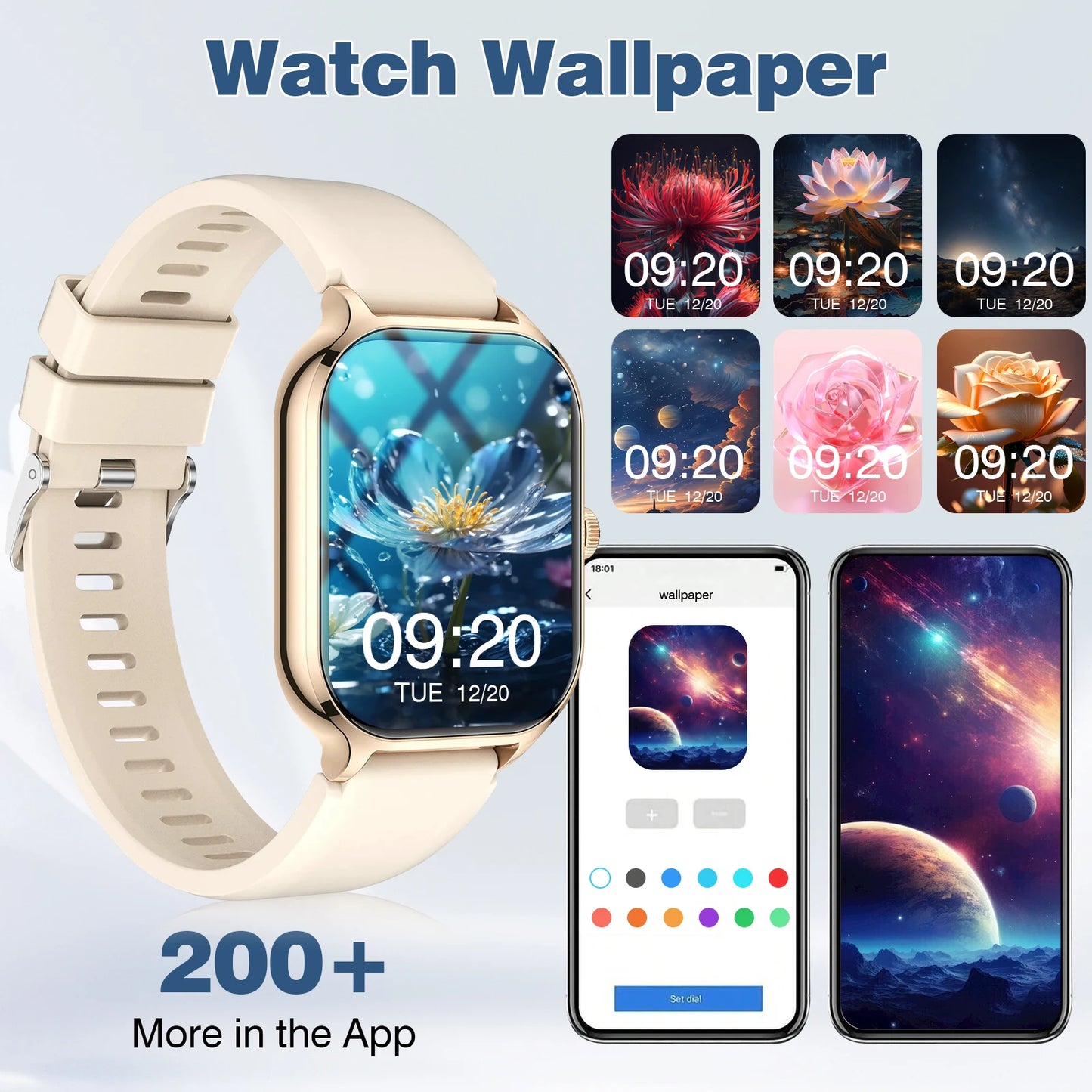 Bluetooth Smartwatch with Custom Dial & Calling