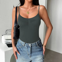 Casual Slim Fit Jumpsuit - Elegant All-Match Romper for Women
