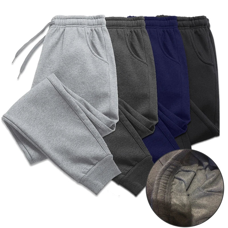 Men's Zip-Closure Jogger Sweatpants | 4-Season Comfort | Gym, Running & Casual | S–XXXL