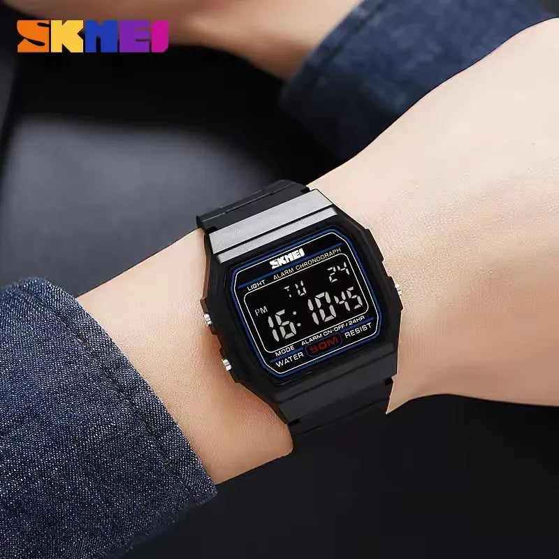 SKMEI 2042 Men's Military Digital Watch – LED, Waterproof, Chronograph, Alarm