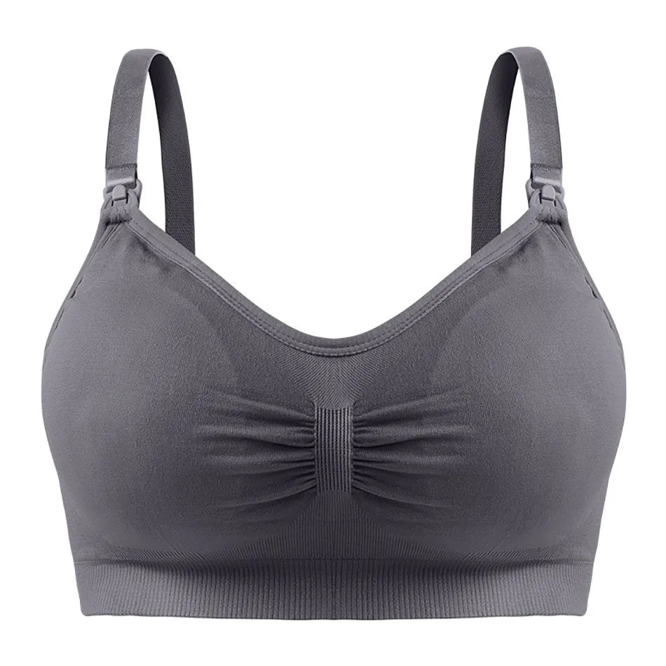 Seamless Maternity Nursing Bralette | Wire-Free Sleep Bra for Pregnant & Breastfeeding Women