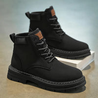 Men's Tactical Ankle Boots - All-Terrain Lace-Up Combat Boots for Outdoor & Motorcycle