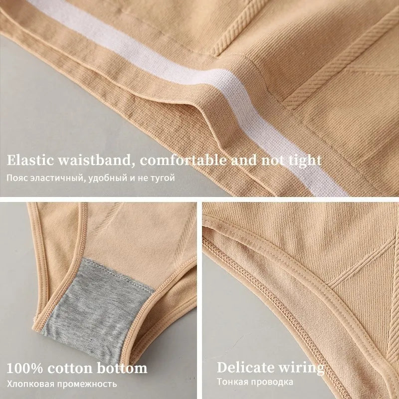 Panties de Tiro Alto para Mujer - Ropa Interior Cómoda y Sexy Tallas S-4XL