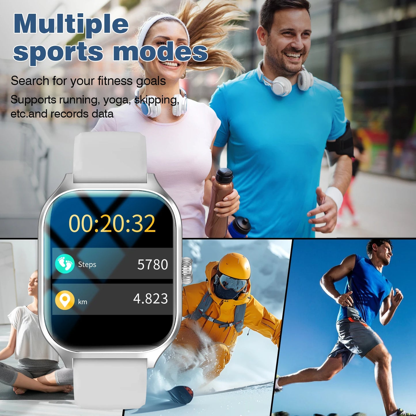 Bluetooth Smartwatch with Custom Dial & Calling