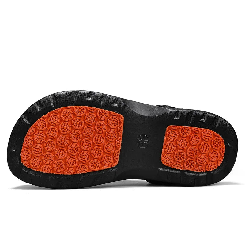 Men's Non-Slip Rubber Clogs | Waterproof Chef & Kitchen Work Shoes