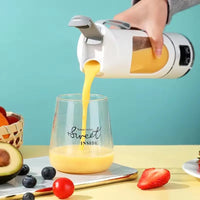 Mini Portable Electric Juicer Blender | 450ml Crush Ice | Digital Display | USB Rechargeable