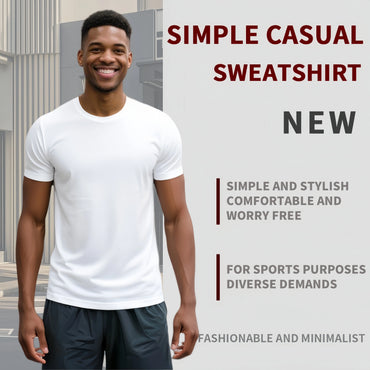 Men's 5-Pack Quick Dry Sport Shirts - Athletic Performance Tees