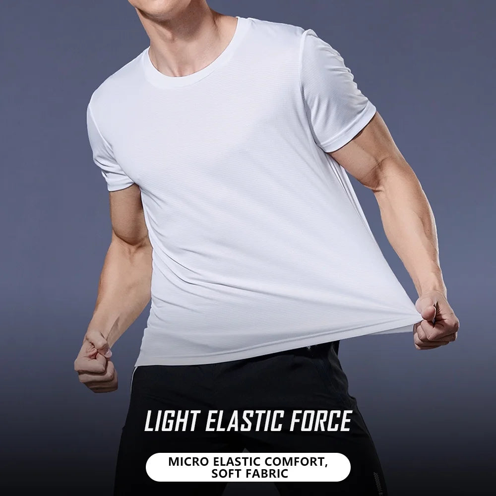 Men's Quick Dry Gym T-Shirt – Moisture Wicking Polyester
