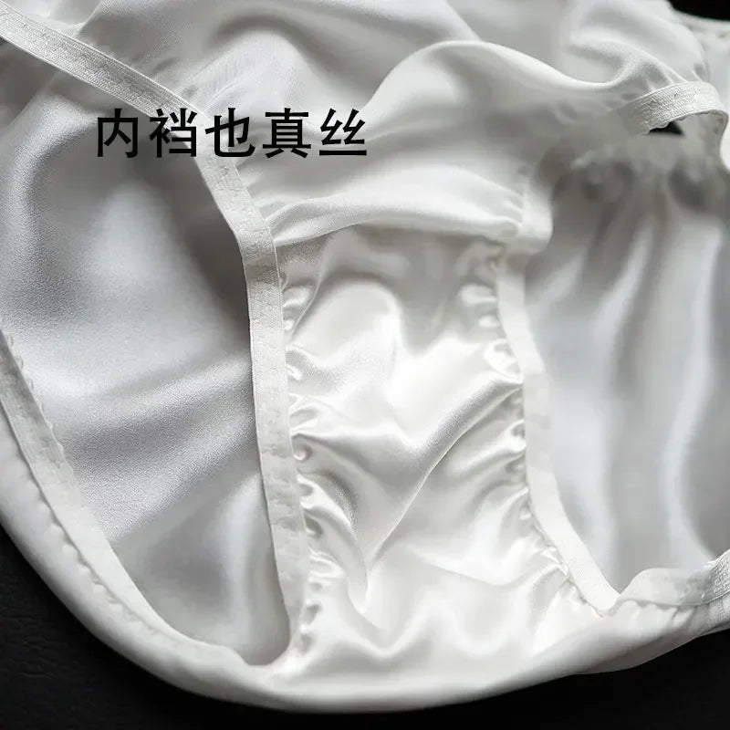 100% Mulberry Silk Underwear for Women – Antibacterial, Breathable & Ultra-Soft Briefs