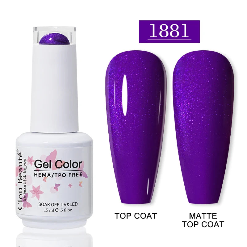 No-Wipe Top Coat & Sticky Base Coat UV Gel Polish — Long-Lasting, MSDS Certified, 15ml