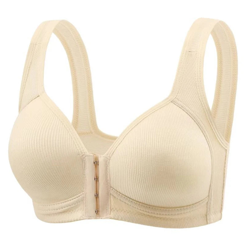 Sostén Sin Costuras FallSweet con Cierre Frontal - Bralette Push Up Sin Aro Cobertura Total