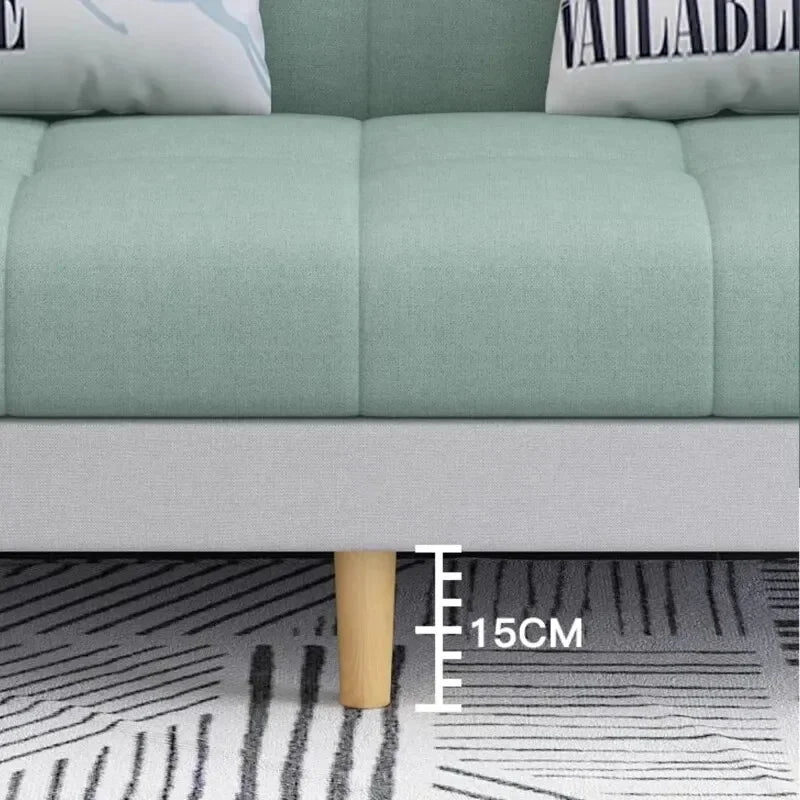 Convertible Sofa Bed - Foldable 3-Seater with Hidden Storage