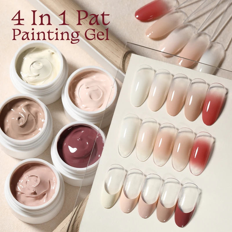 UR Sugar Nude Pink 4-in-1 Pat Gel – Gradient, Stamping, Painting & Liner | UV/LED | 8ml