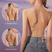 French Triangle Front-Closure Push-Up Bra | Wireless Seamless Lingerie