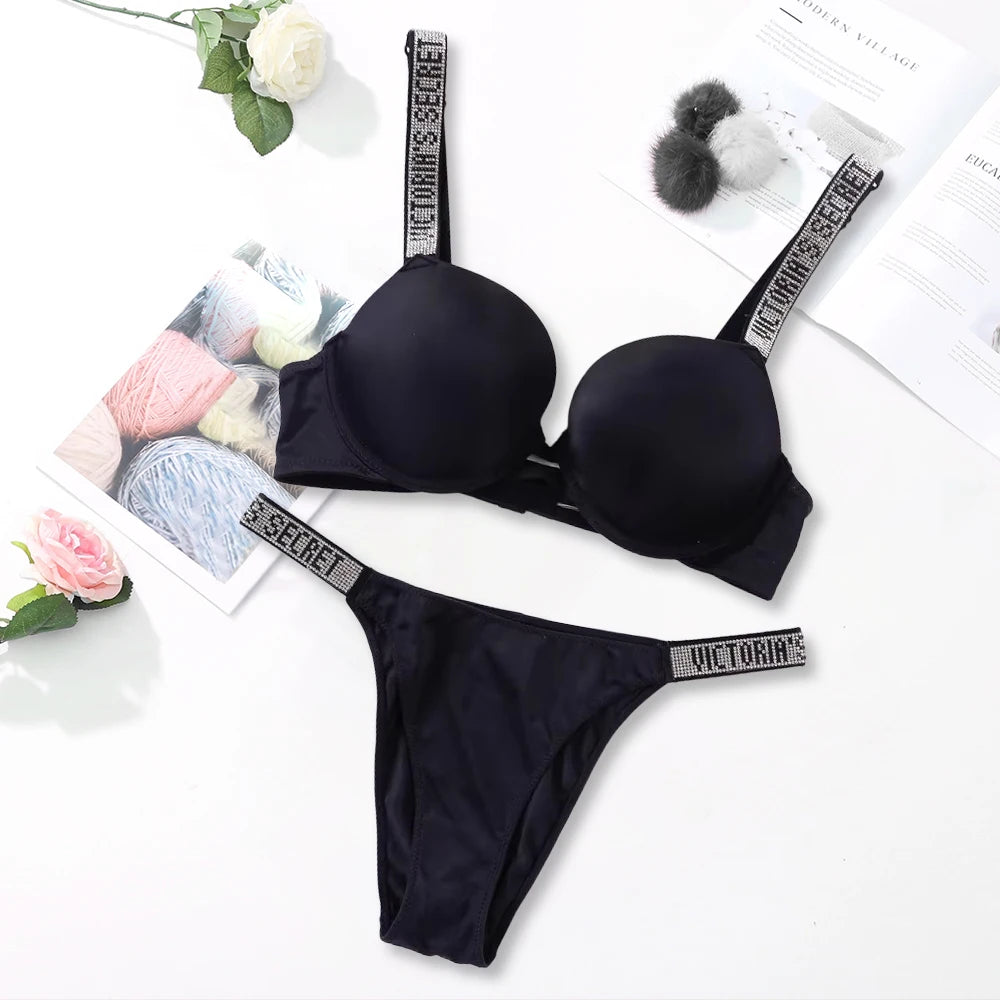 Women's Sexy Lingerie Set – Push-Up Bra & Panty | Soft, Breathable & Elegant