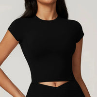 Women's Quick-Dry Yoga Top | Short Sleeve Active Shirt