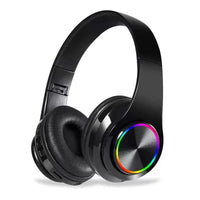 Wireless Bluetooth Headphones with Active Noise Cancellation & RGB Lighting – Over-Ear HIFI Stereo Headset with Mic