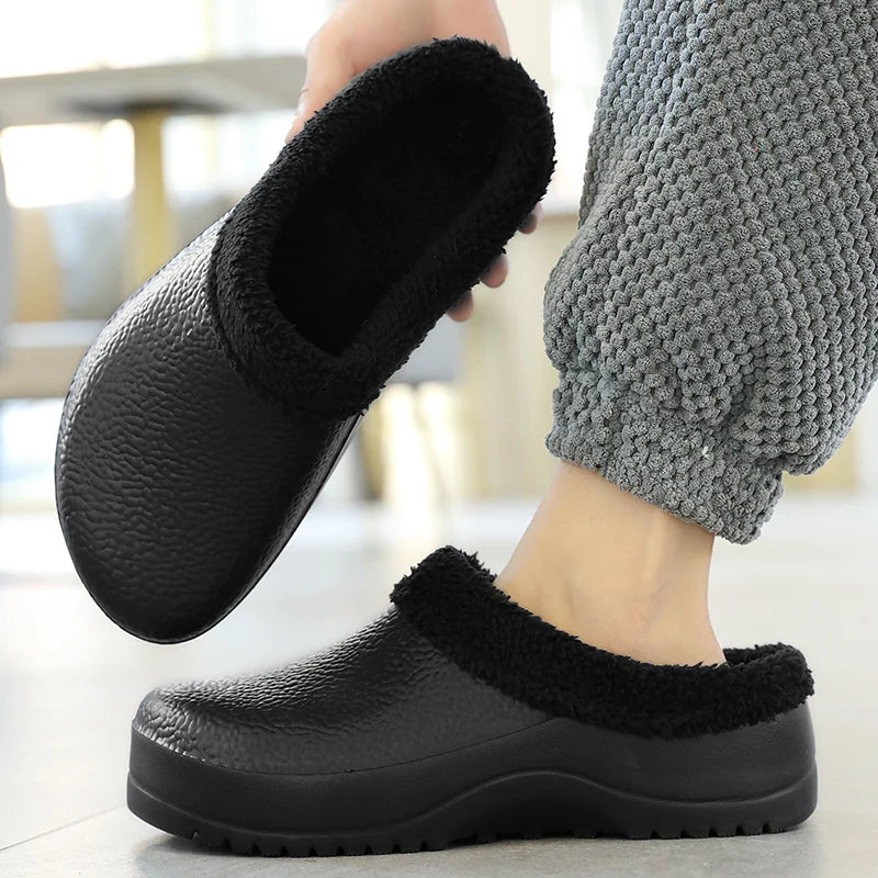 Men's Waterproof EVA Slides | Anti-Slip Chef & Kitchen Work Shoes