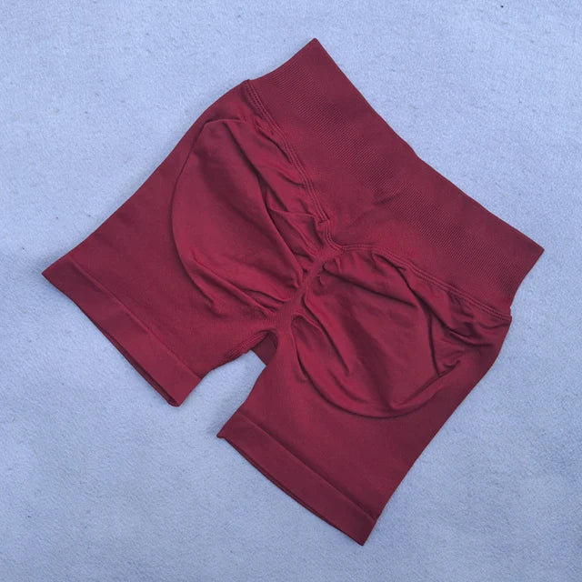 Conjunto Yoga 2 Piezas Mujer - Top Halter Sin Espalda y Shorts Cintura Alta Seamless