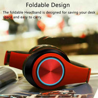 Wireless Bluetooth Headphones with Active Noise Cancellation & RGB Lighting – Over-Ear HIFI Stereo Headset with Mic