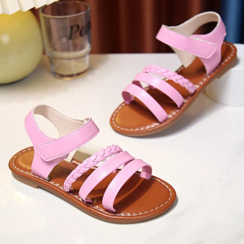 Sandalias Tejidas a Mano para Niños - Suela Gruesa y Suave | Tallas 26-36