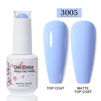 No-Wipe Top Coat & Sticky Base Coat UV Gel Polish — Long-Lasting, MSDS Certified, 15ml
