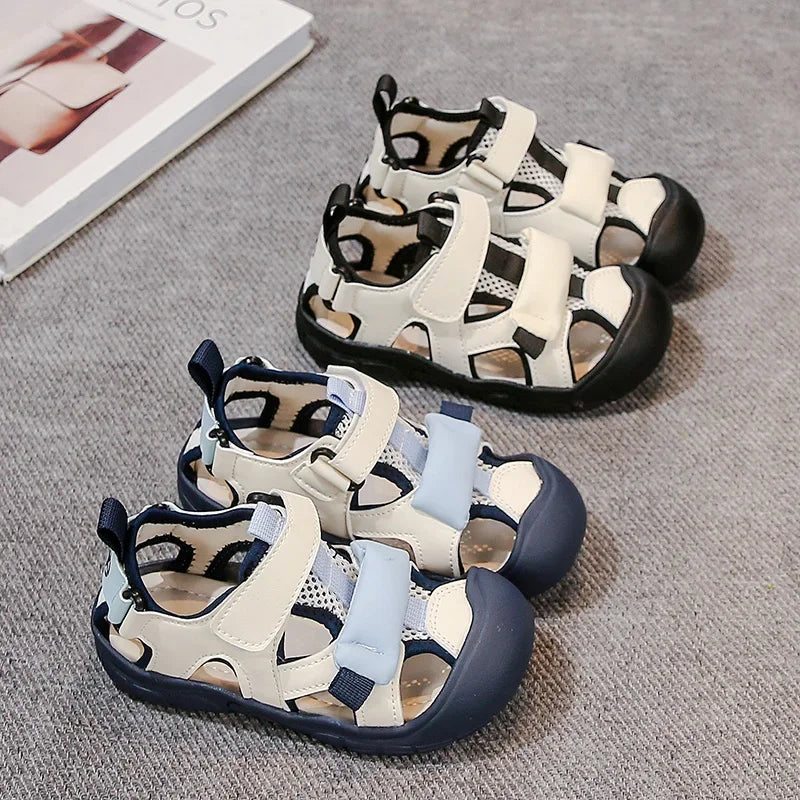 Boys Sport Sandals – Anti-Slip Soft Sole Summer Shoes
