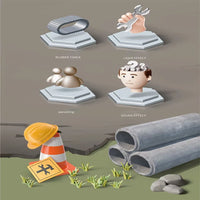 Excavadora de Juguete con Inercia - Camión de Construcción Educativo para Niños y Niñas