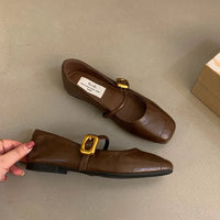 Women's Cute Ballerina Flats - Mary Jane Slip-On Loafers