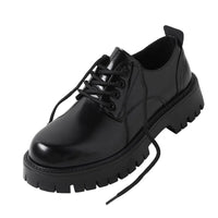 Men's Genuine Leather Platform Derby Shoes - Waterproof Casual Loafers