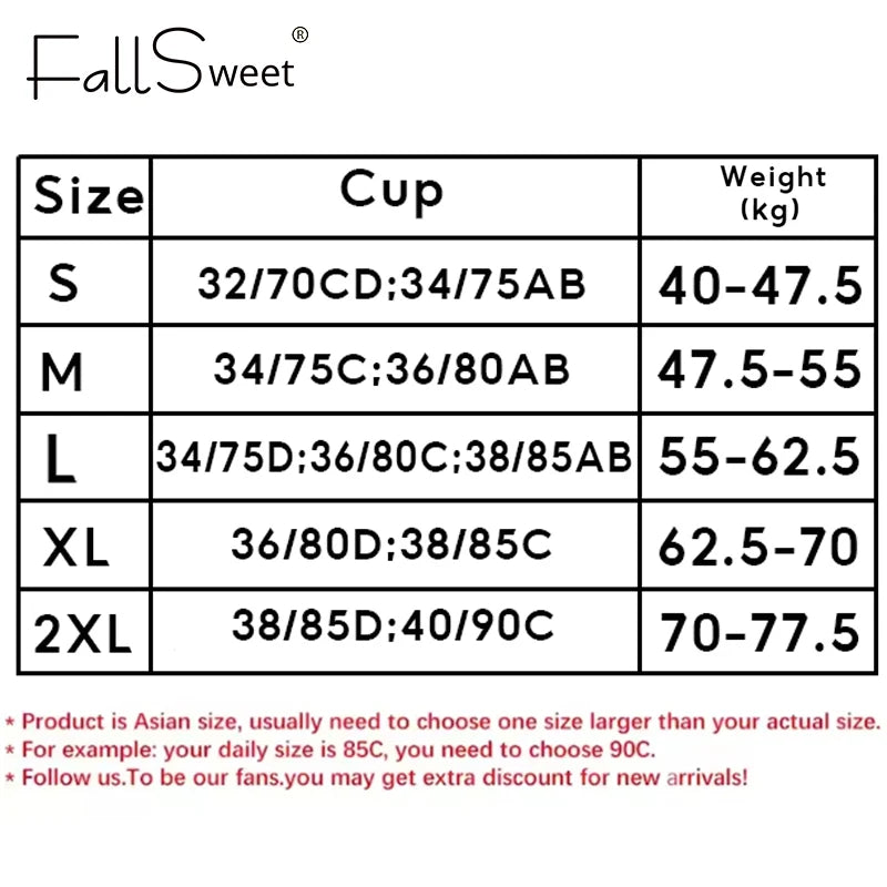 Sostén Sin Costuras FallSweet con Cierre Frontal - Bralette Push Up Sin Aro Cobertura Total