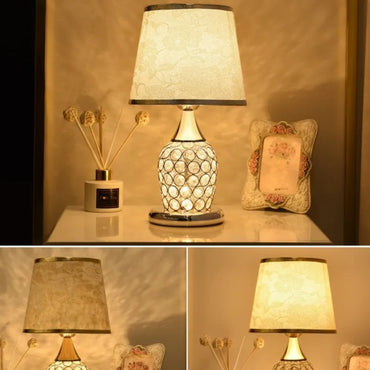 Crystal Table Lamp - Modern Bedroom Lighting