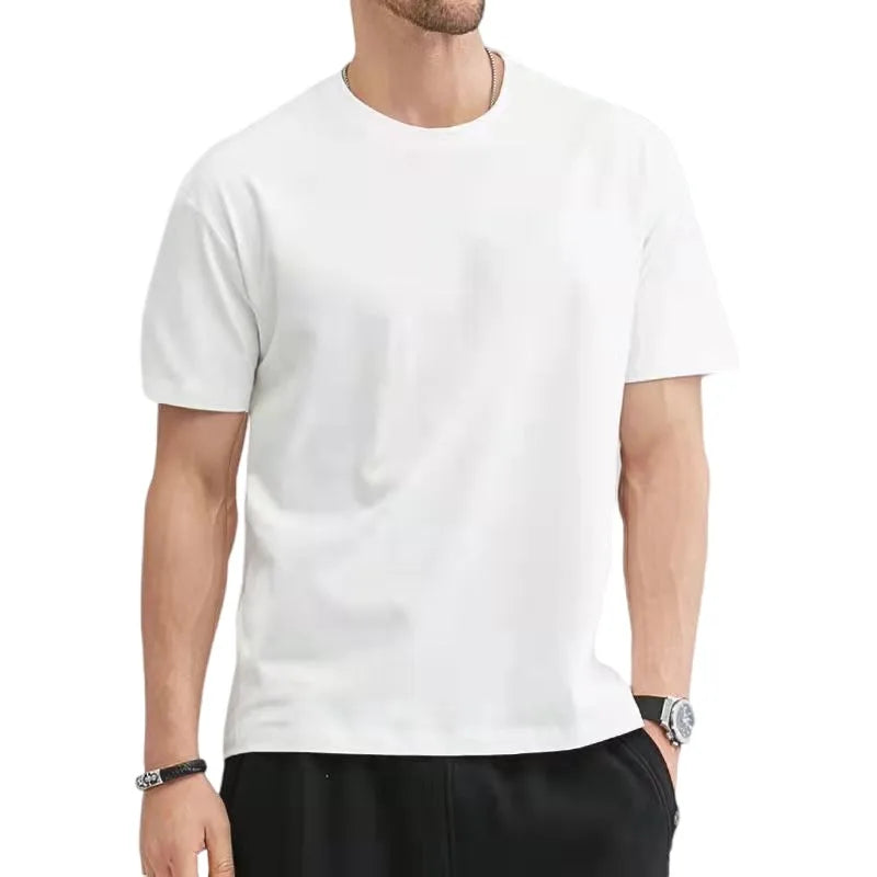 Men's 100% Cotton Summer T-Shirt, Regular Fit, M–5XL