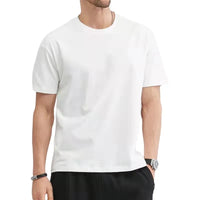 Men's 100% Cotton Summer T-Shirt, Regular Fit, M–5XL