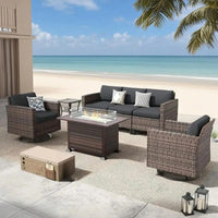 Tropical Print Outdoor Sofa Cushion Cover Set | Stretch Seat Protectors